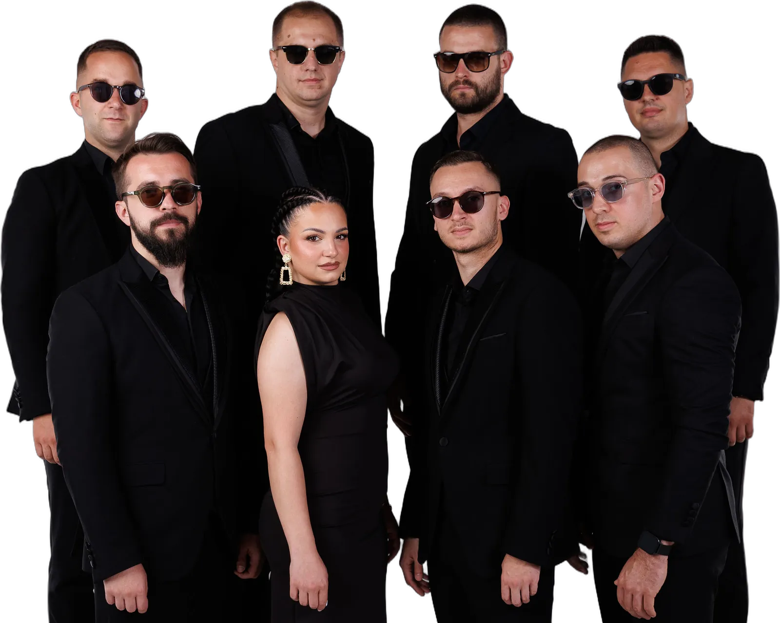 Artego Band, bend za svadbe u Beogradu, u crnim odelima